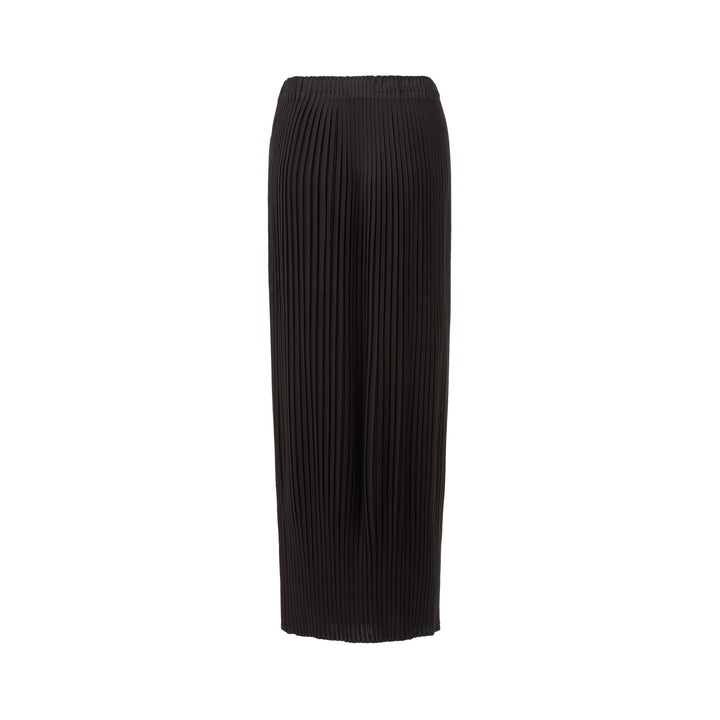 Pressed Flora Pleats Solid Pleated Skirt