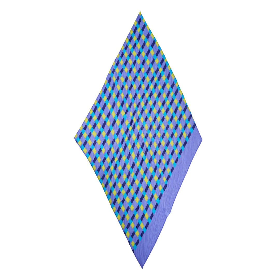 Drawing Check Pleats Stole