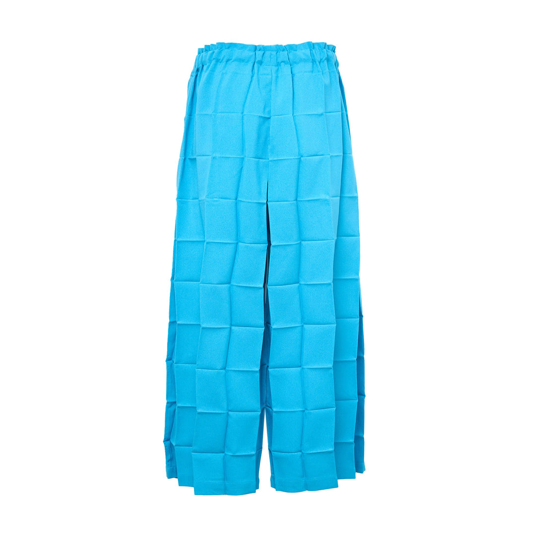 Dice Pleats Bottom Pants