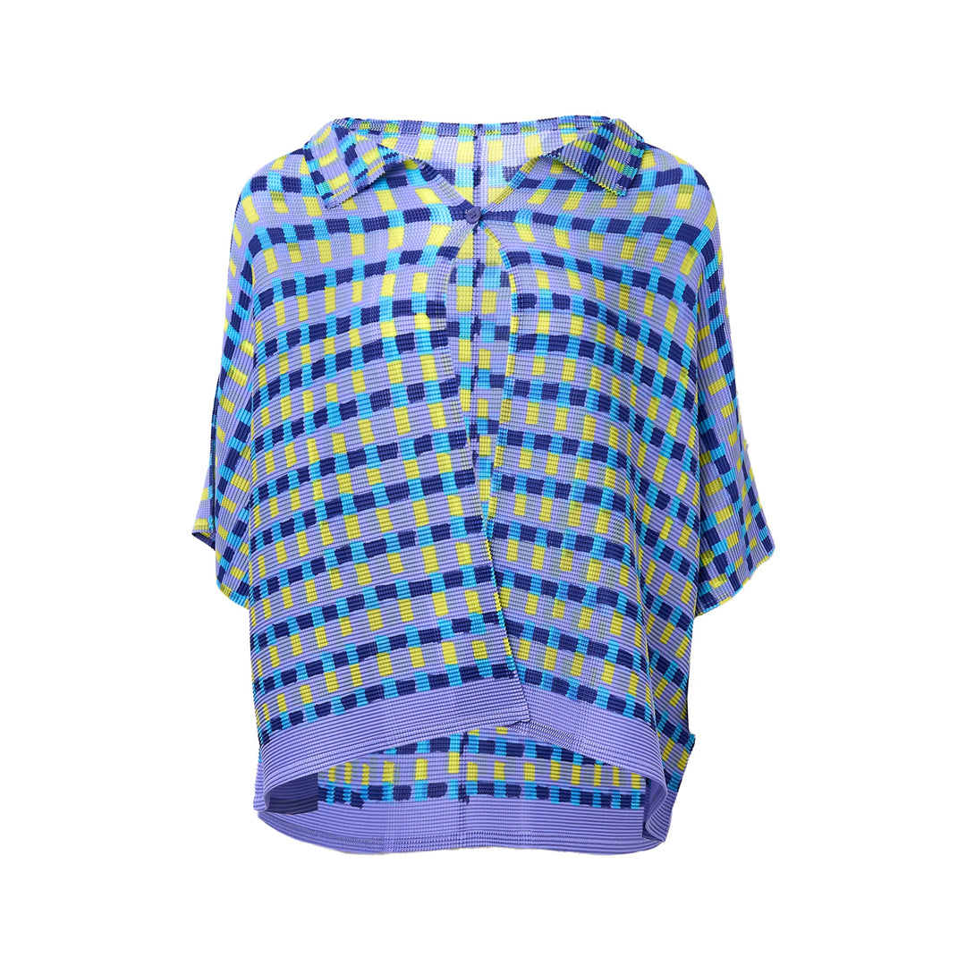Drawing Check Cardigan
