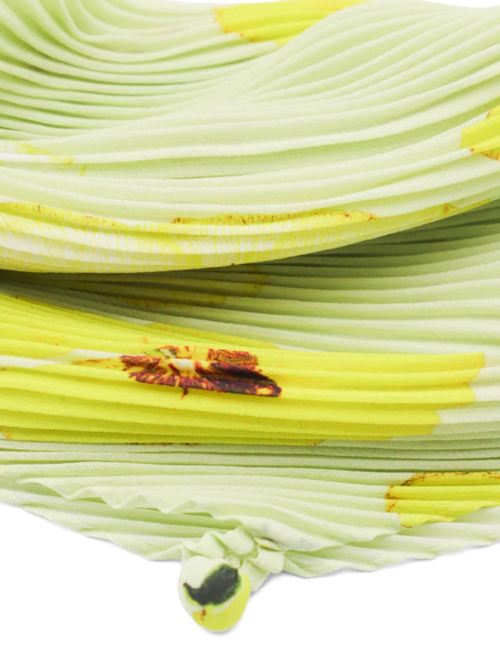 Pressed Flora Pleats Stole Scarf