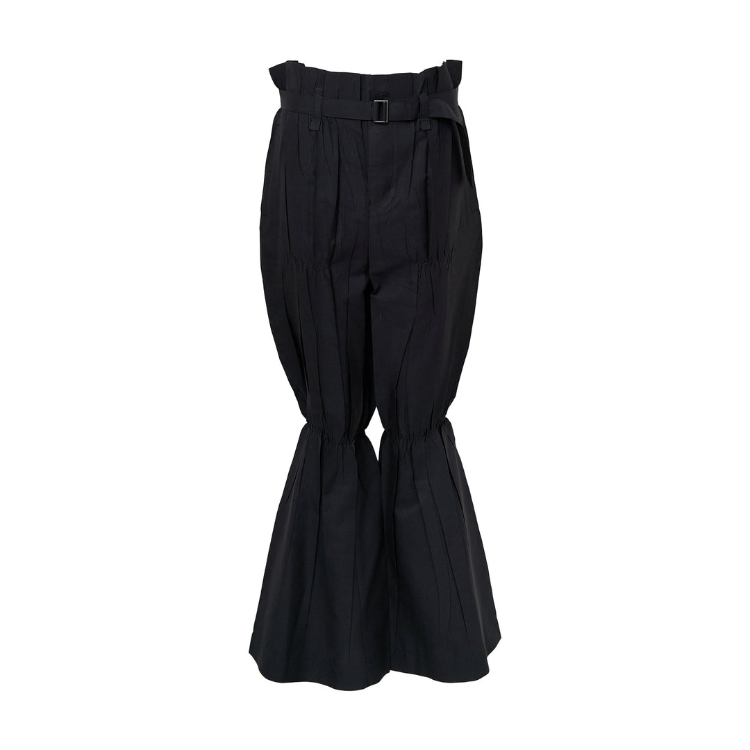 Crimped And Pressed Woven Pants