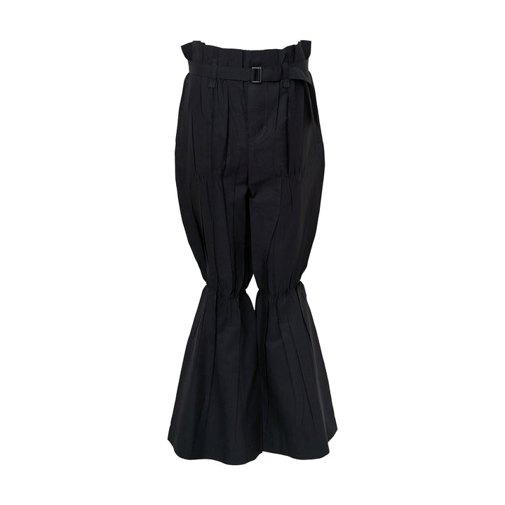 Crimped And Pressed Woven Pants