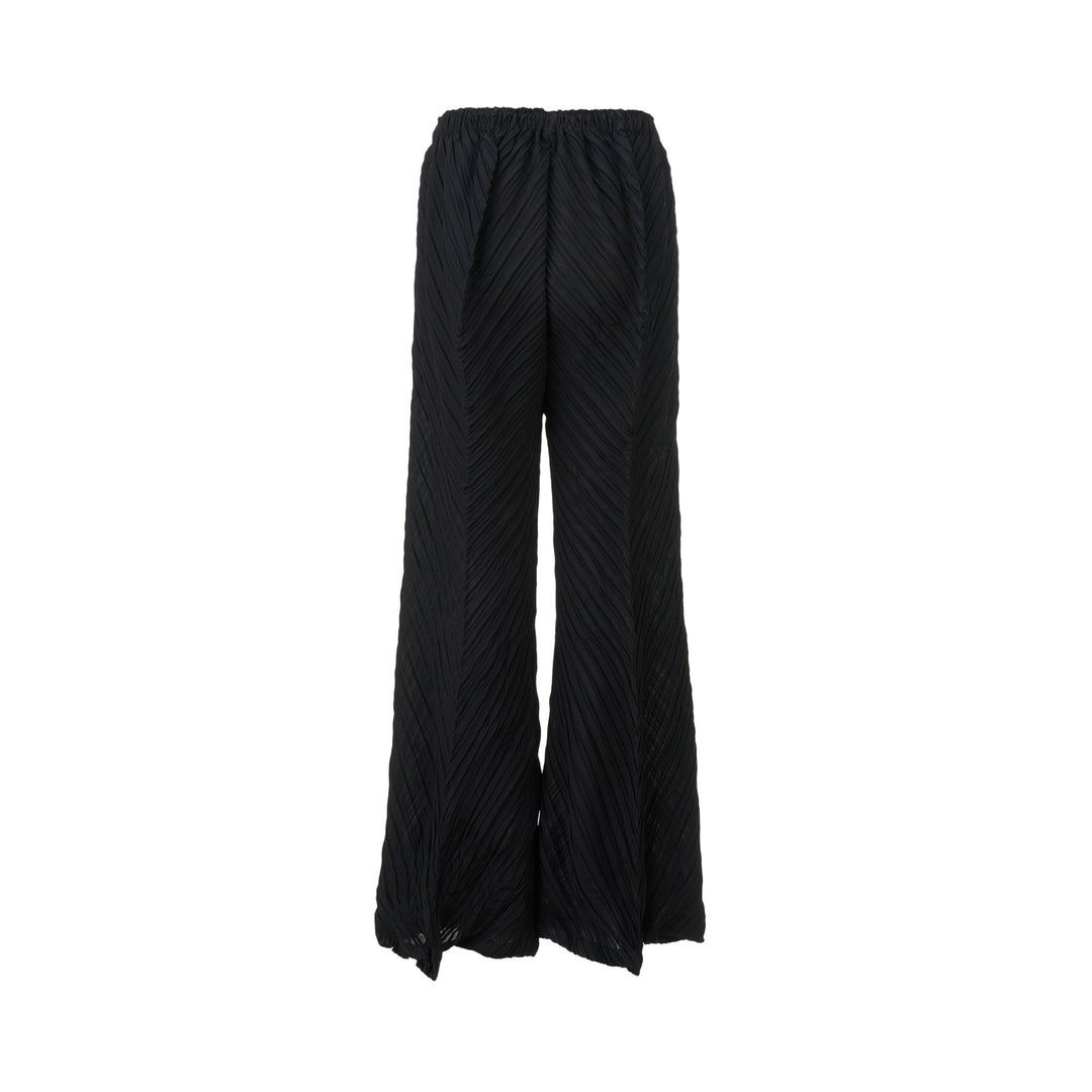 Wrinkled And Twisted Pleated Pants