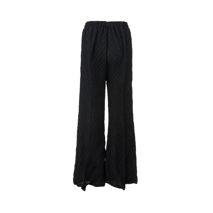 Wrinkled And Twisted Pleated Pants