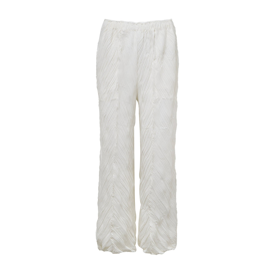 Wrinkled Twisted Pleated Pants