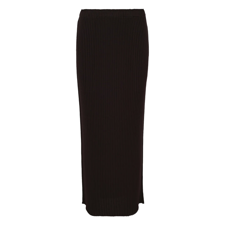 Pressed Flora Pleats Solid Pleated Skirt