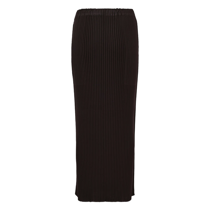 Pressed Flora Pleats Solid Pleated Skirt