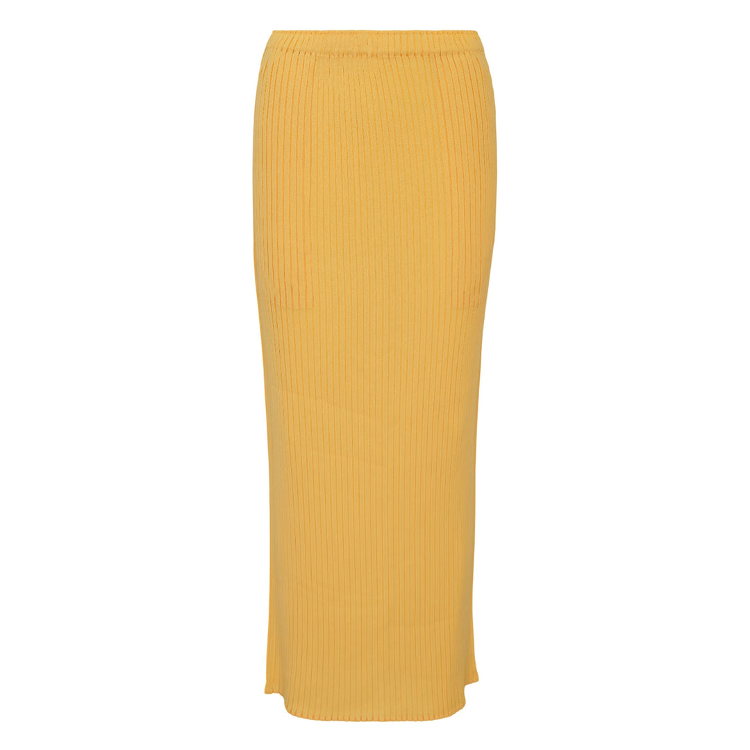 Pressed Flora Pleats Solid Pleated Skirt