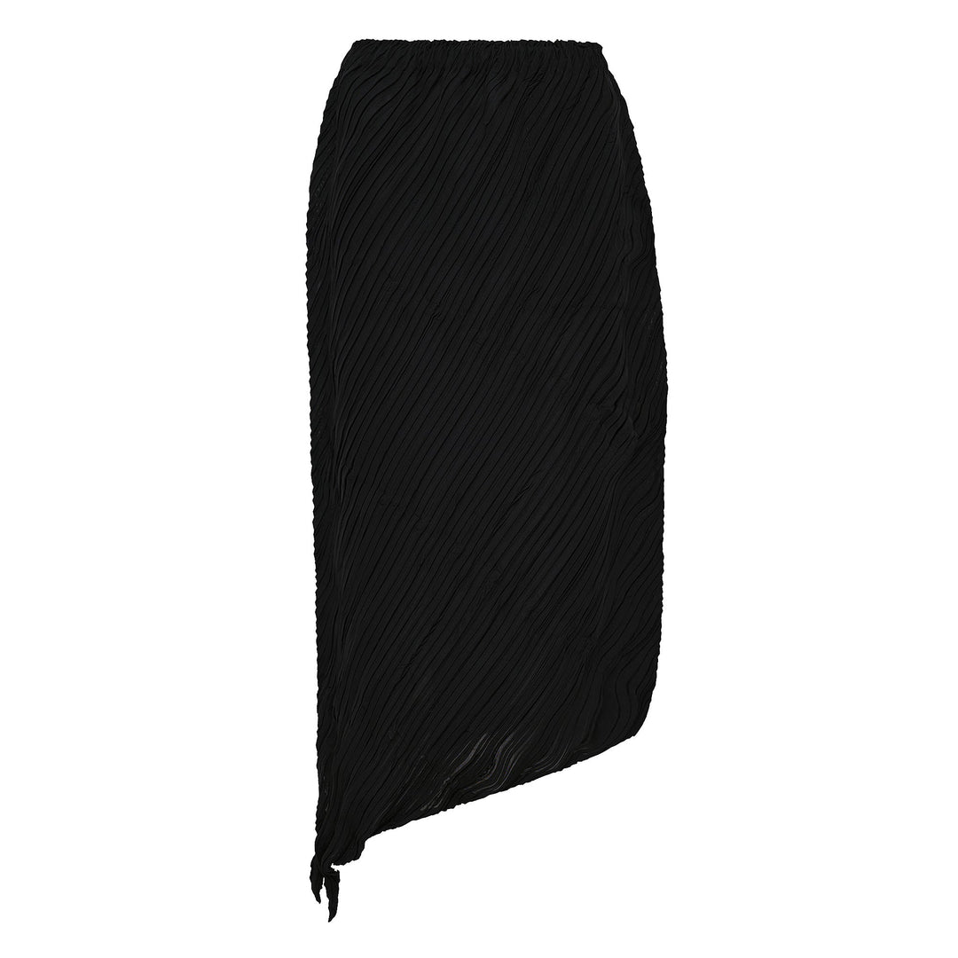 Wrinkled And Twisted Pleated Skirt