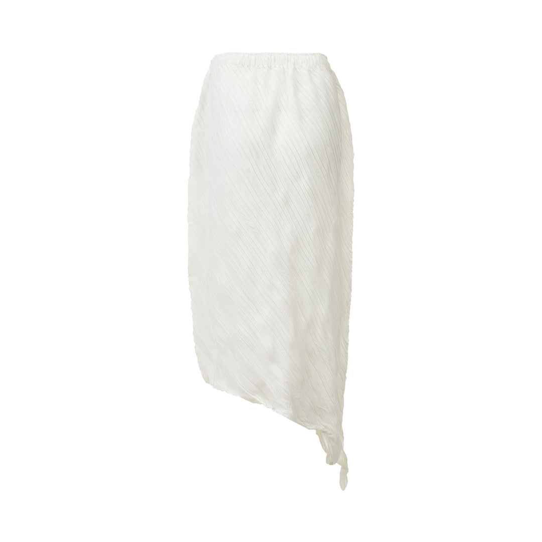 Wrinkled Twisted Pleated Skirt