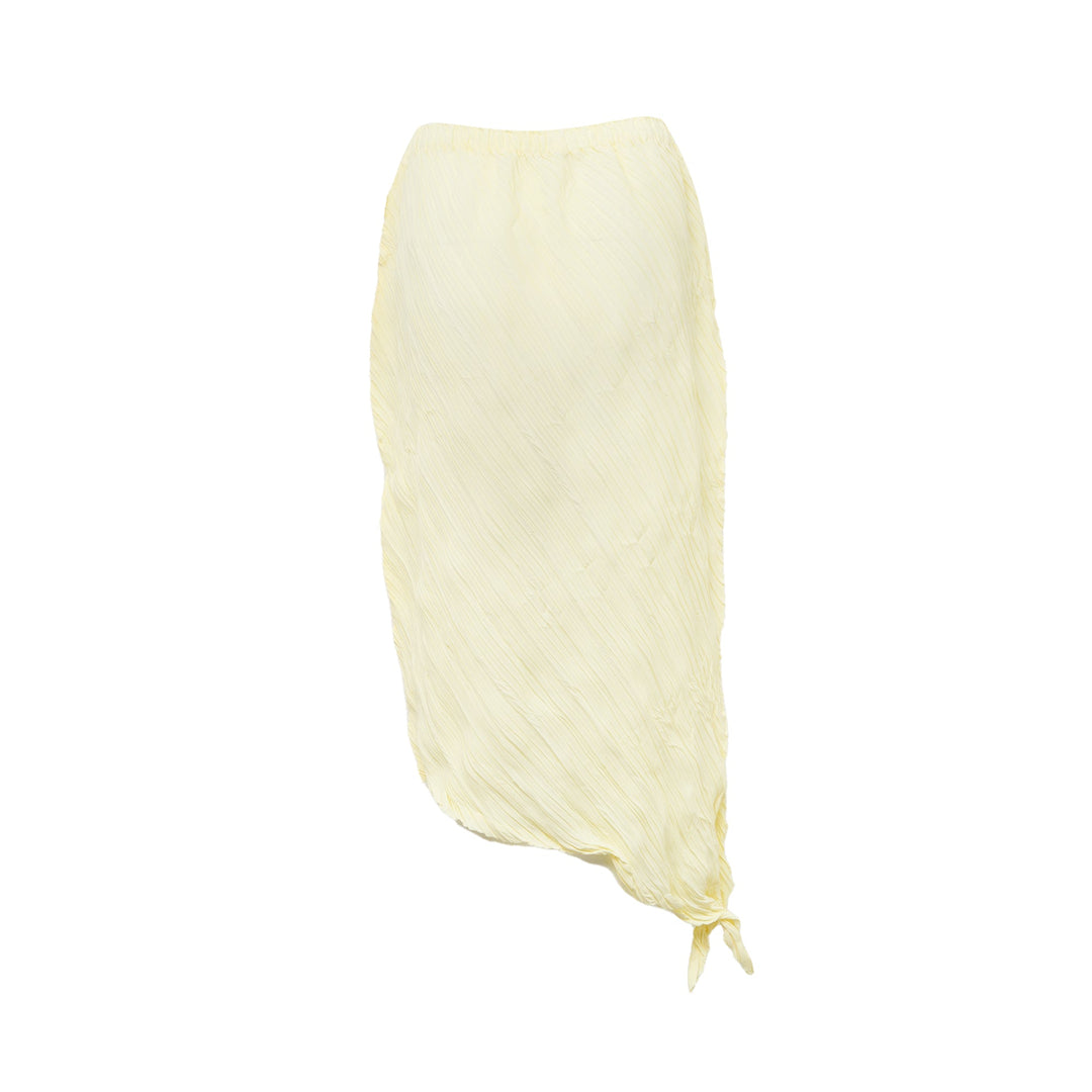 Wrinkled And Twisted Pleated Skirt