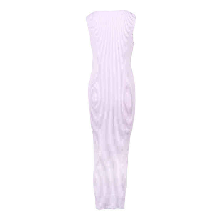 Pressed Flora Pleats Solid Pleated Dress