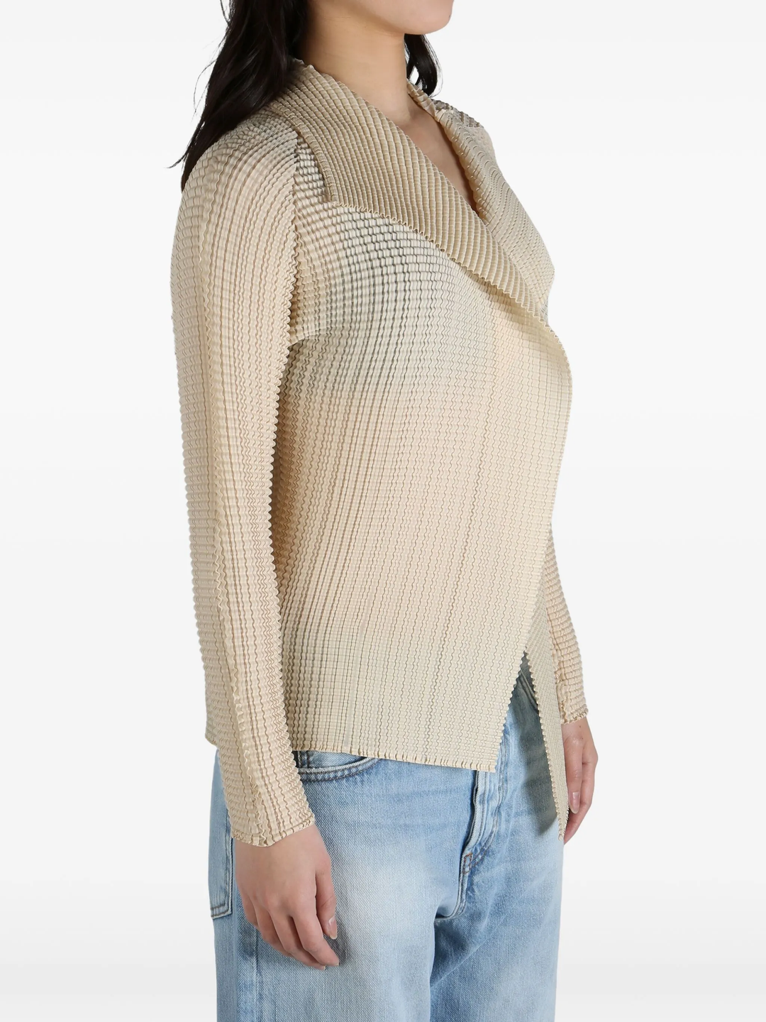 Wooly Pleats-56 Pleated Cardigan