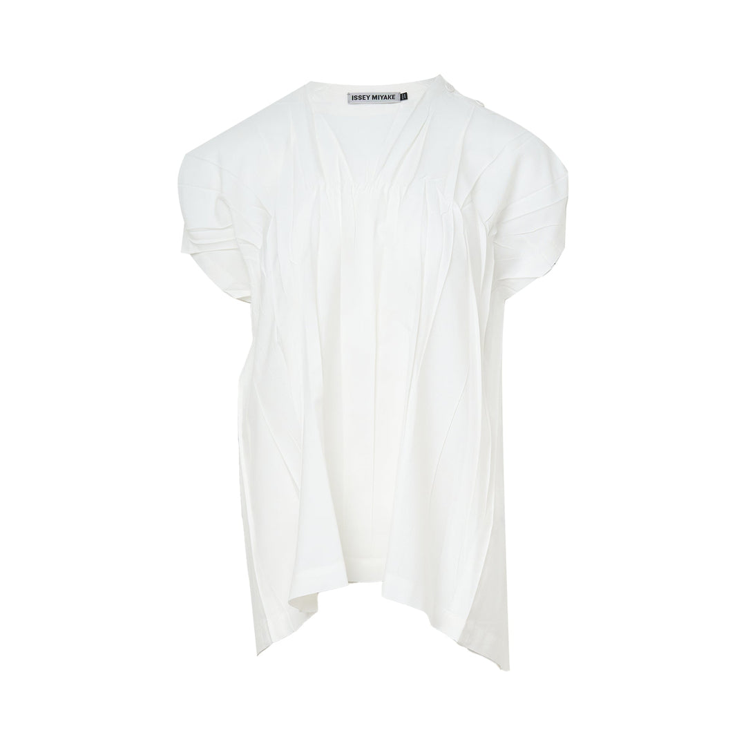 Crimped And Pressed Woven Top