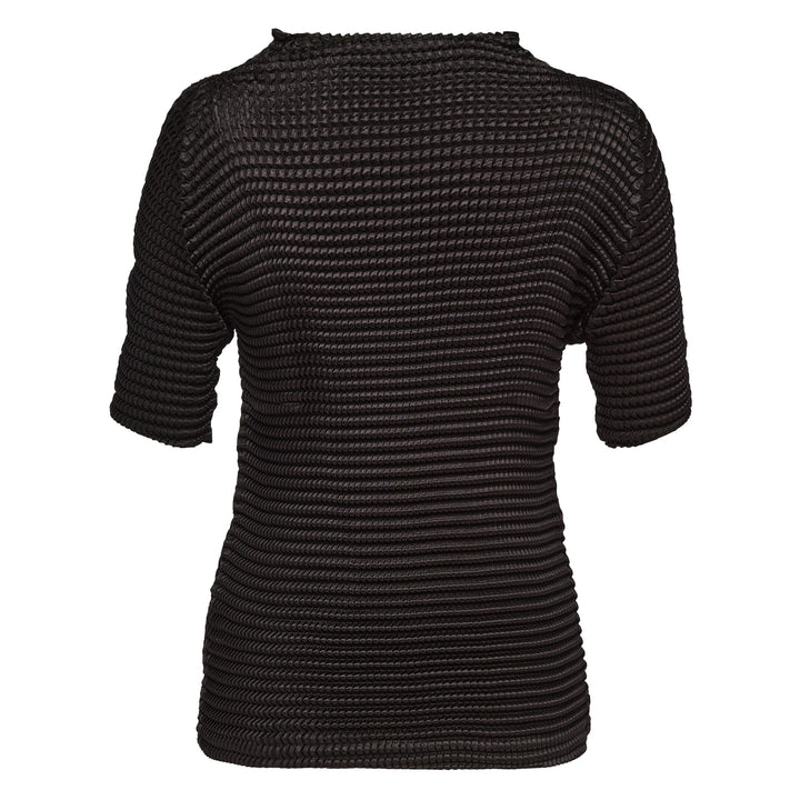Suede Like Pleats Pleated Top