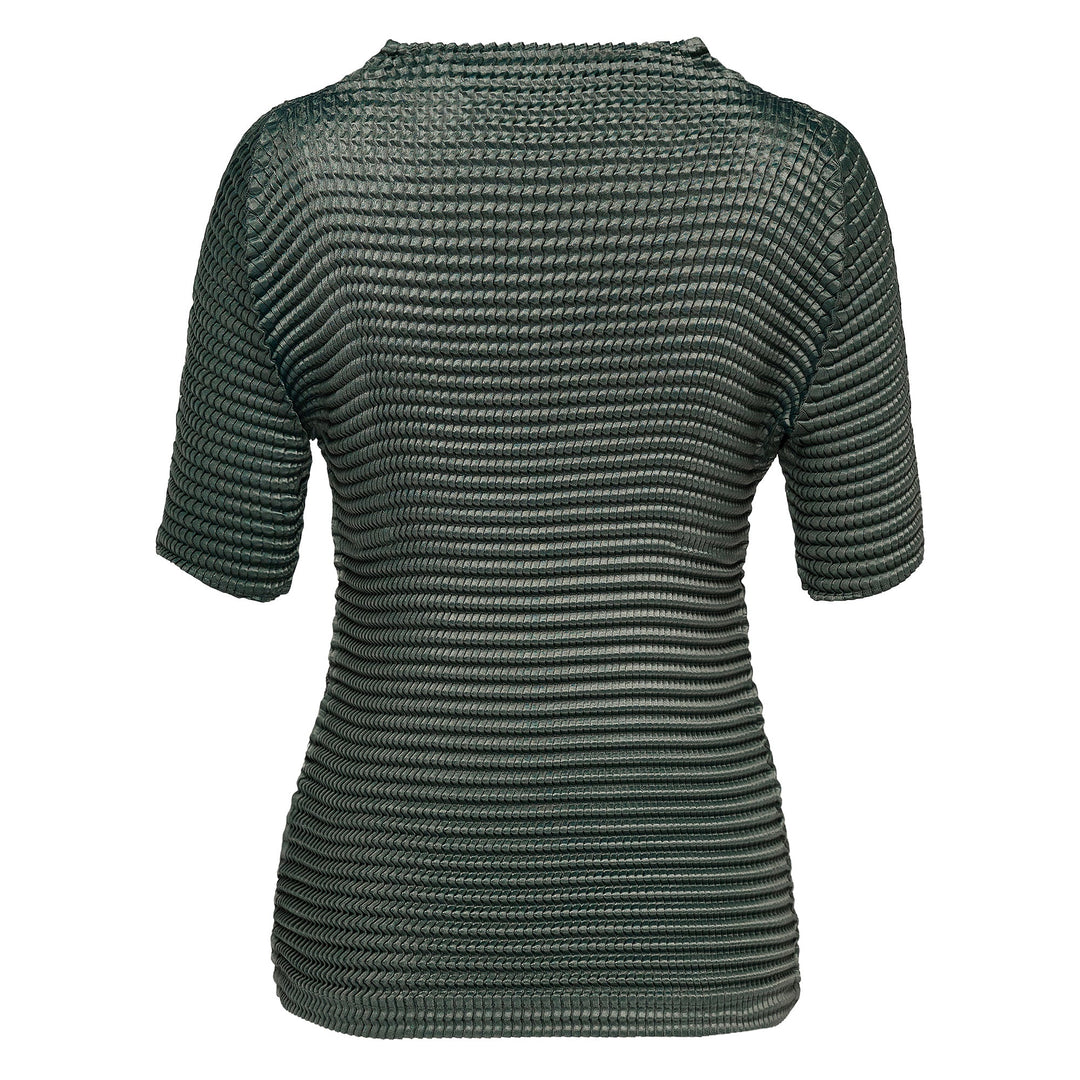 Suede Like Pleats Pleated Top