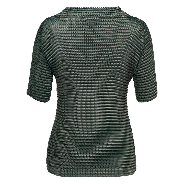 Suede Like Pleats Pleated Top