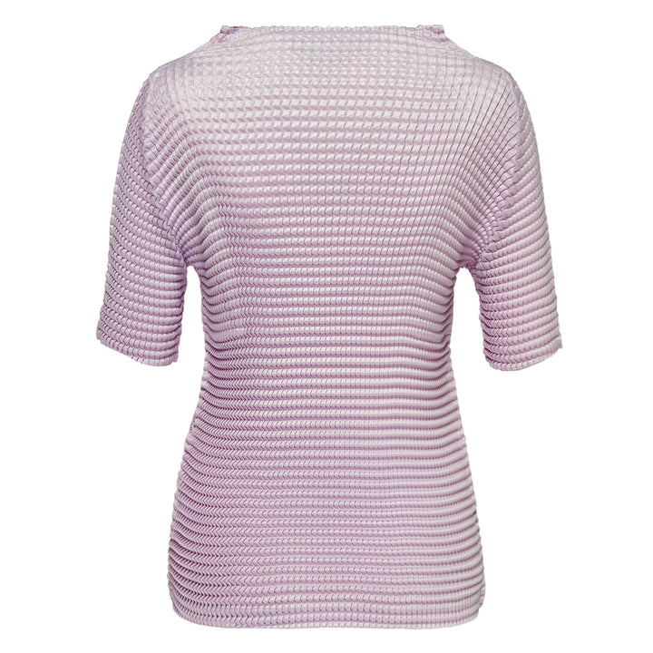 Suede Like Pleats Pleated Top