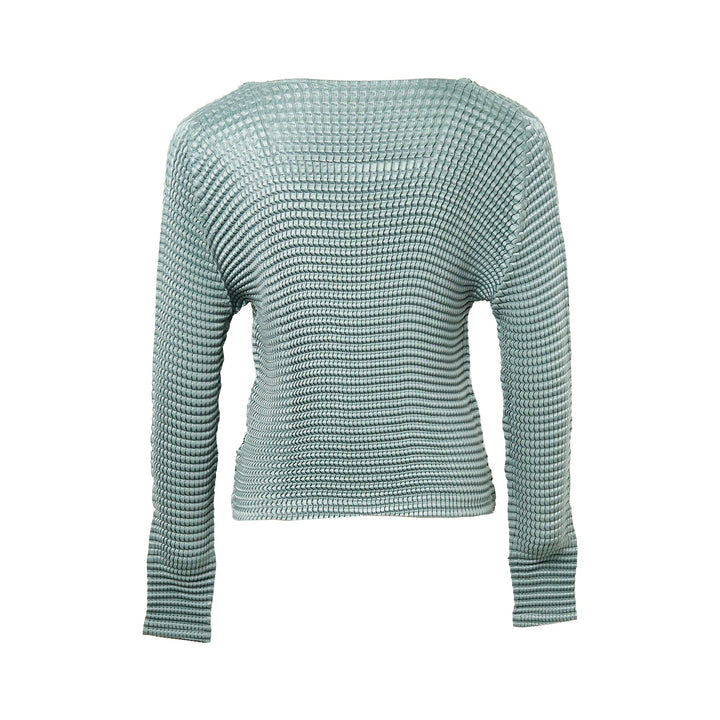 Suede Like Pleated Top
