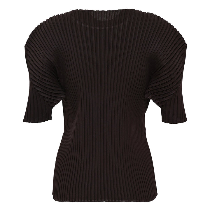 Pressed Flora Pleats Solid Pleated Top