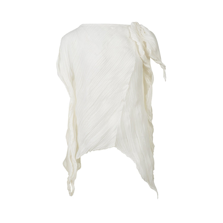 Wrinkled And Twisted Pleated Top