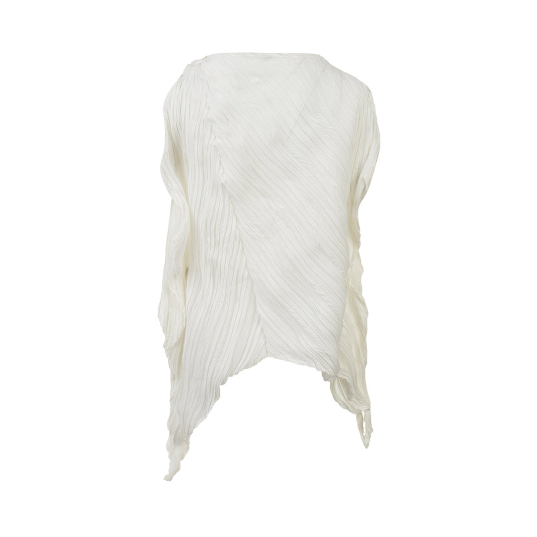 Wrinkled And Twisted Pleated Top