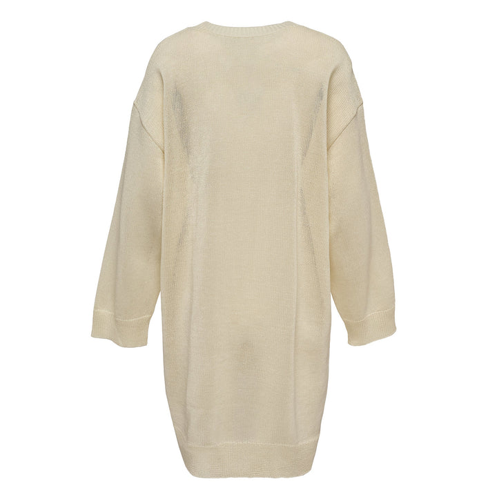 Buttoned Drape Knit Sweater
