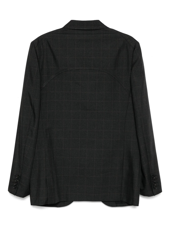 Irregular Glen Check Windowpane Jacket