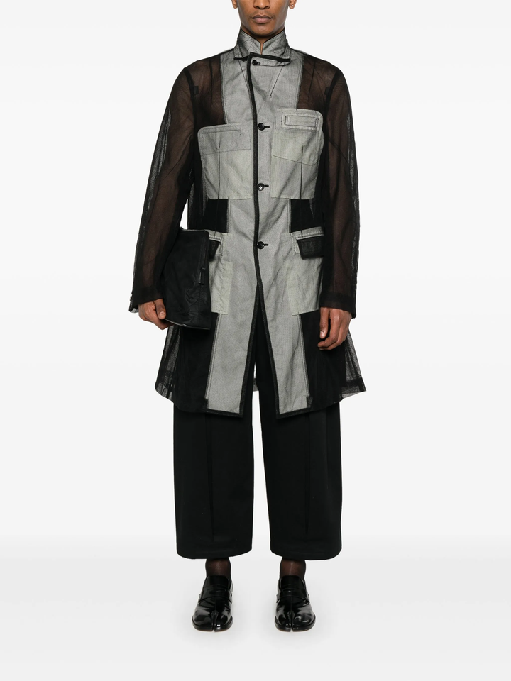 Nylon Tulle Long Jacket