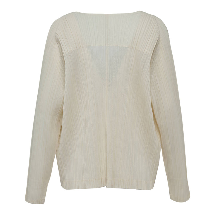 Ramie Pleats Cardigan