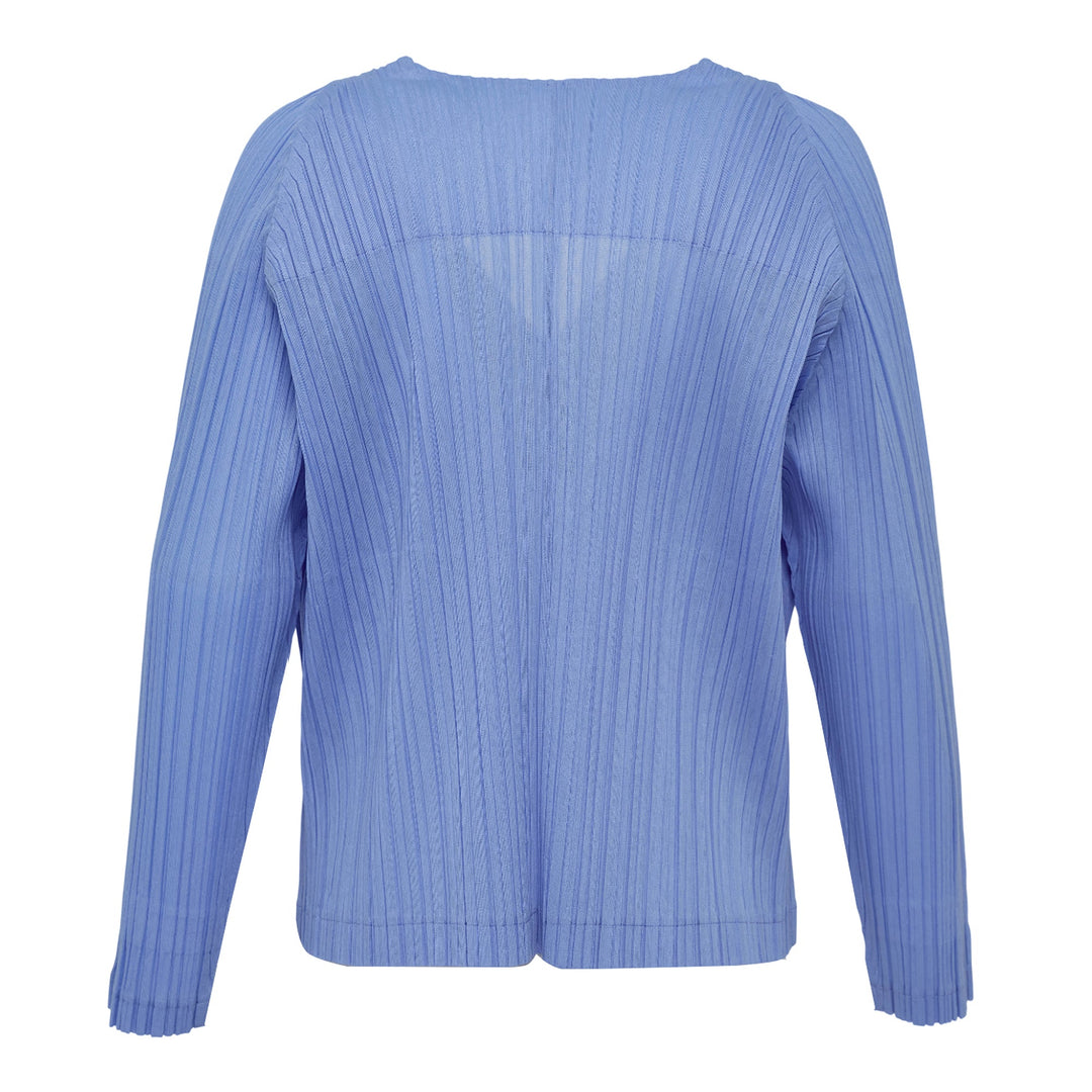 Ramie Pleats Cardigan