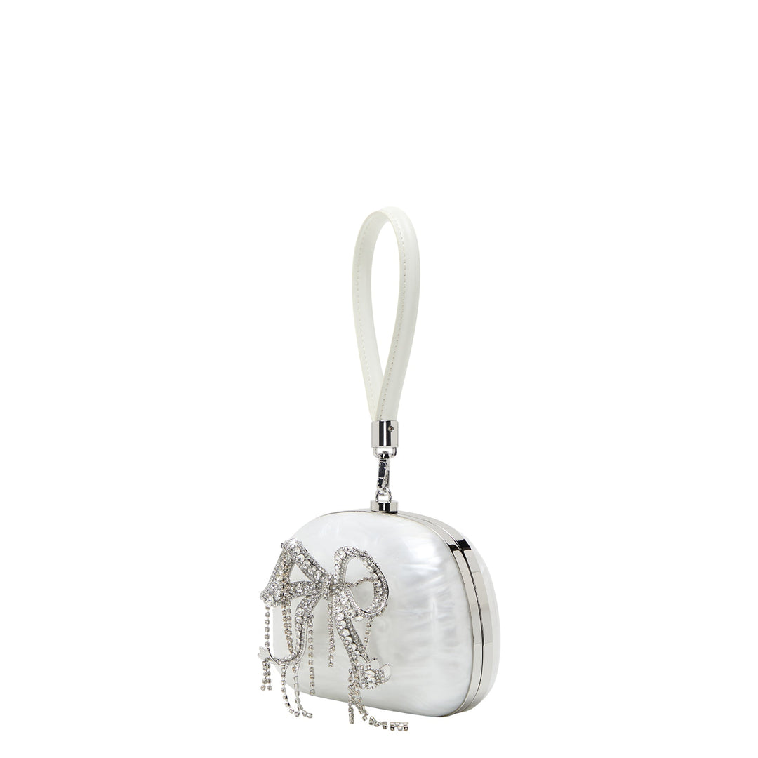 Pearl Top Handle Clutch Bag