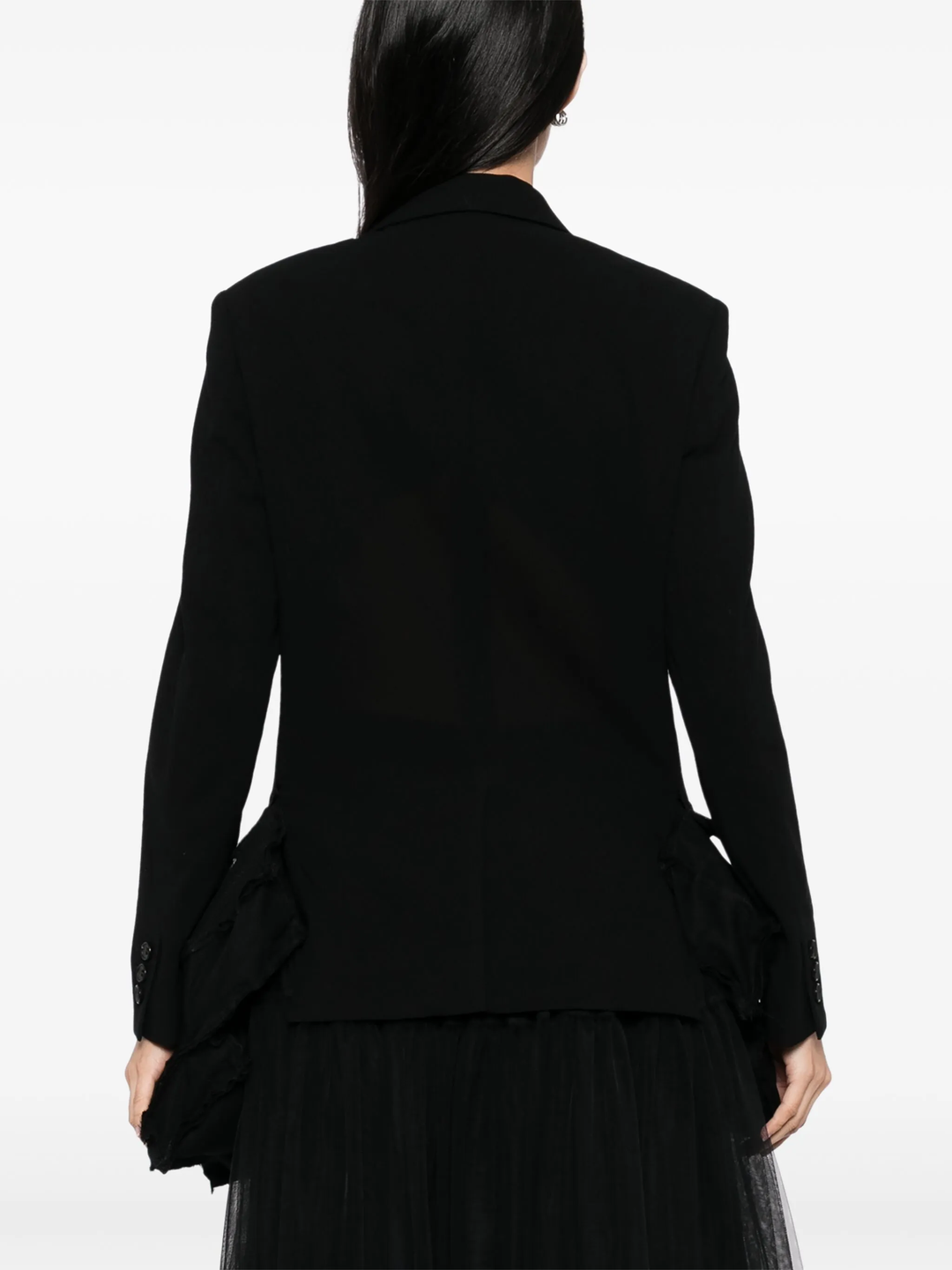 Wool Mesh Nylon Tulle Jacket