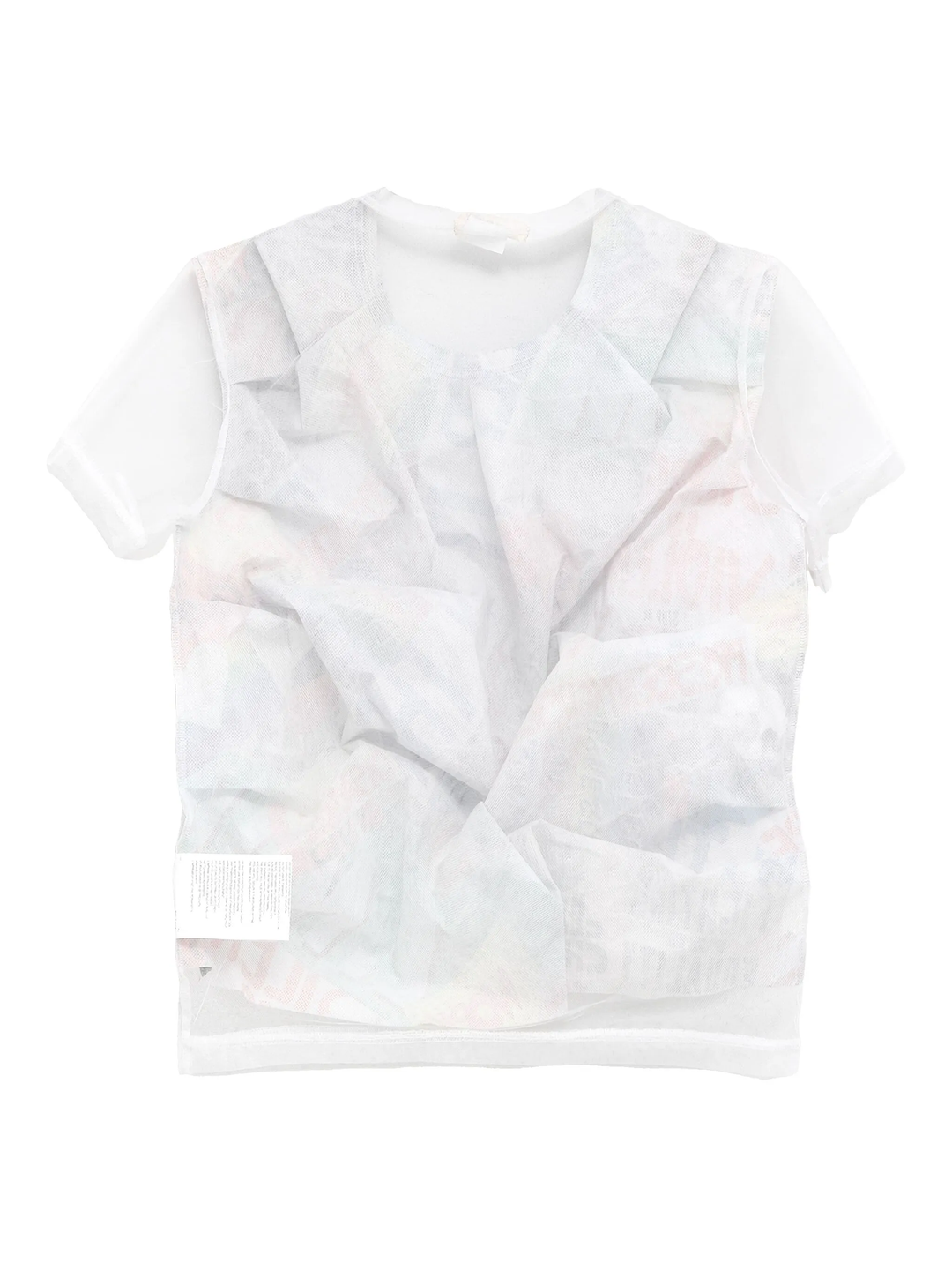 Nylon Tulle X Paper Print Tee