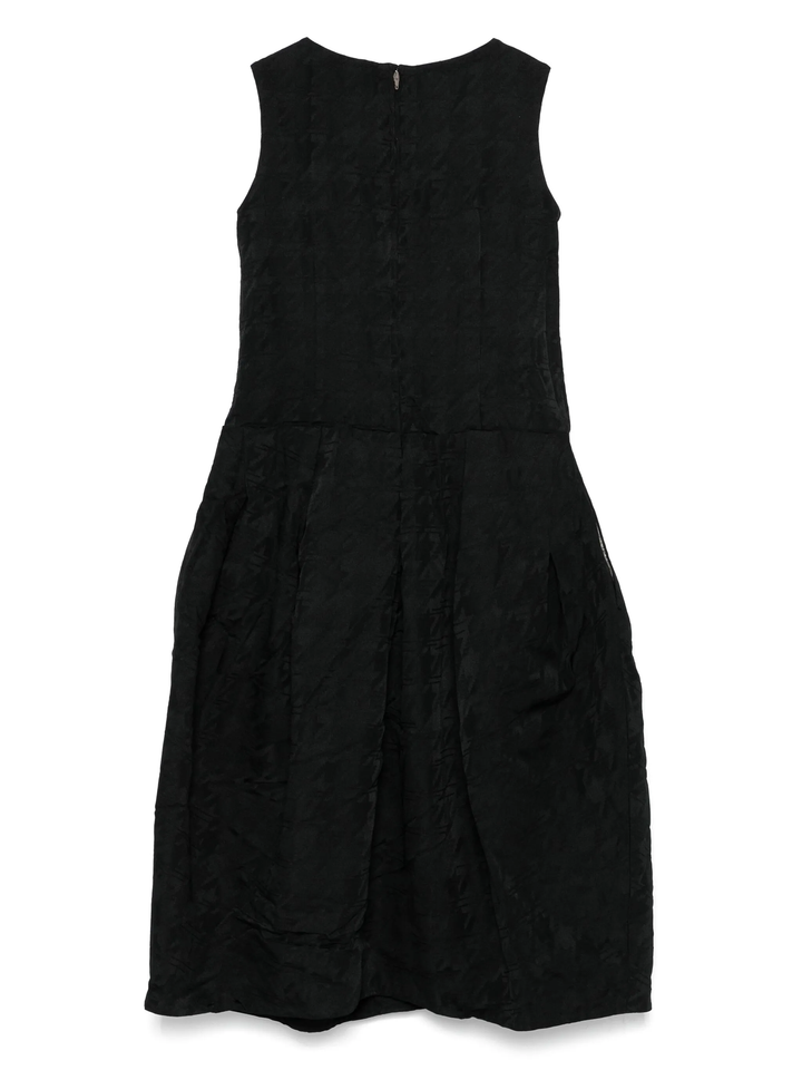 Jacquard Houndstooth Pattern Dress
