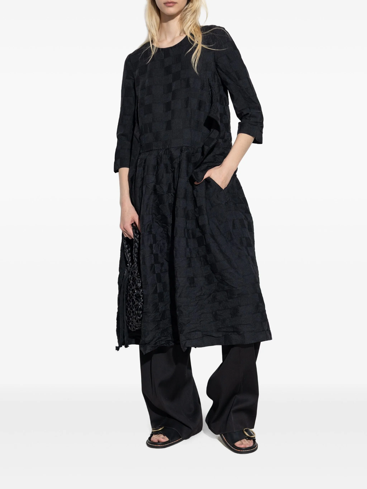Jacquard Check Pattern Dress