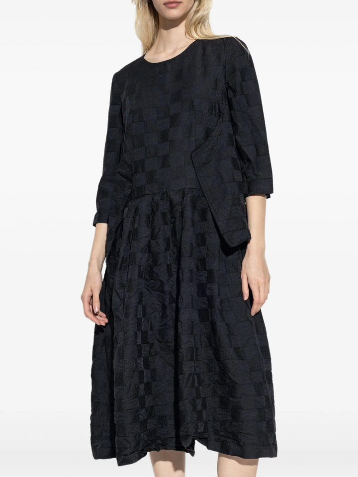 Jacquard Check Pattern Dress