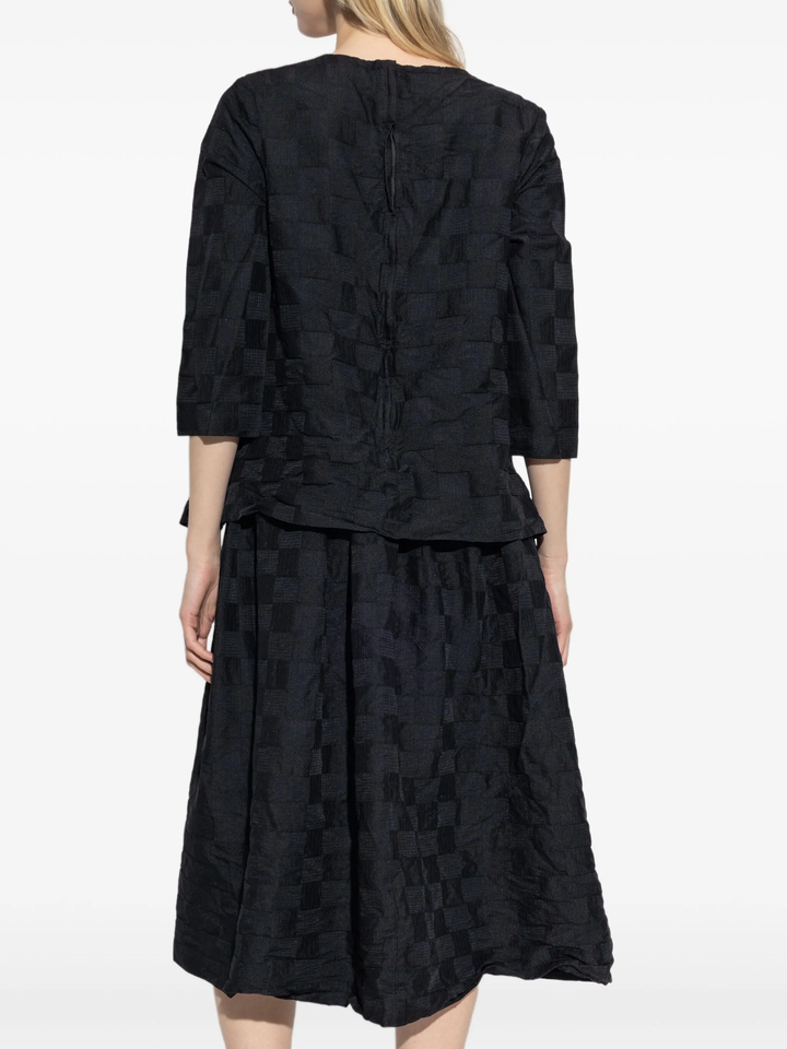 Jacquard Check Pattern Dress