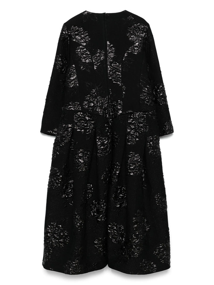 Floating Jacquard Flower Pattern Dress