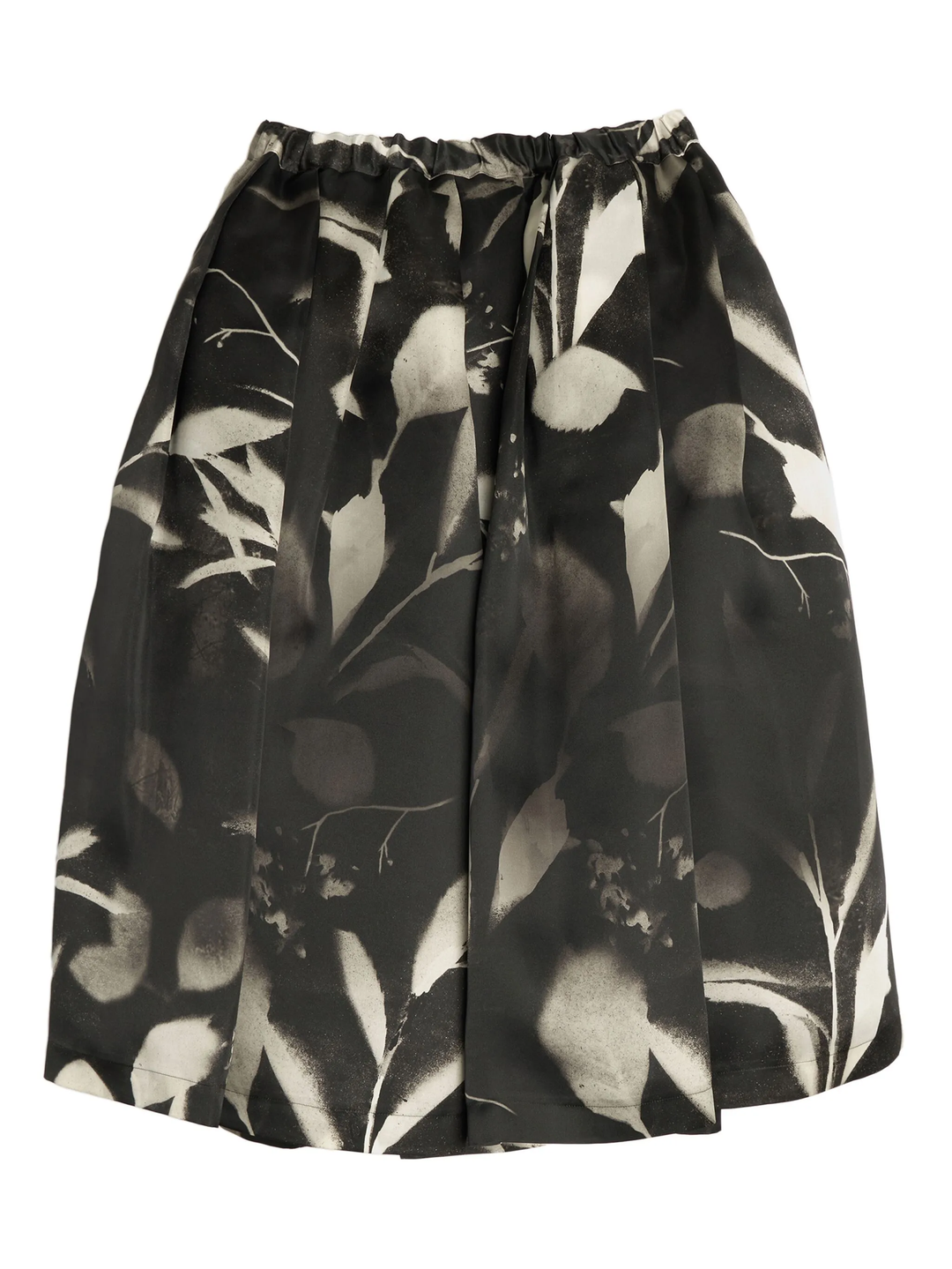 Silk Cloth Print X Nylon Tulle Skirt