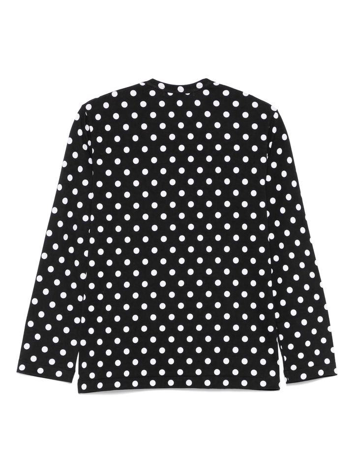 Jersey Print Polka Dots Pattern Tee