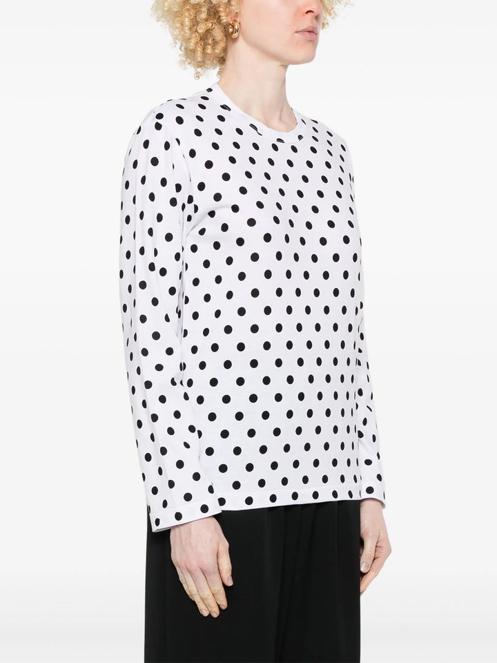 Jersey Print Polka Dots Pattern Tee