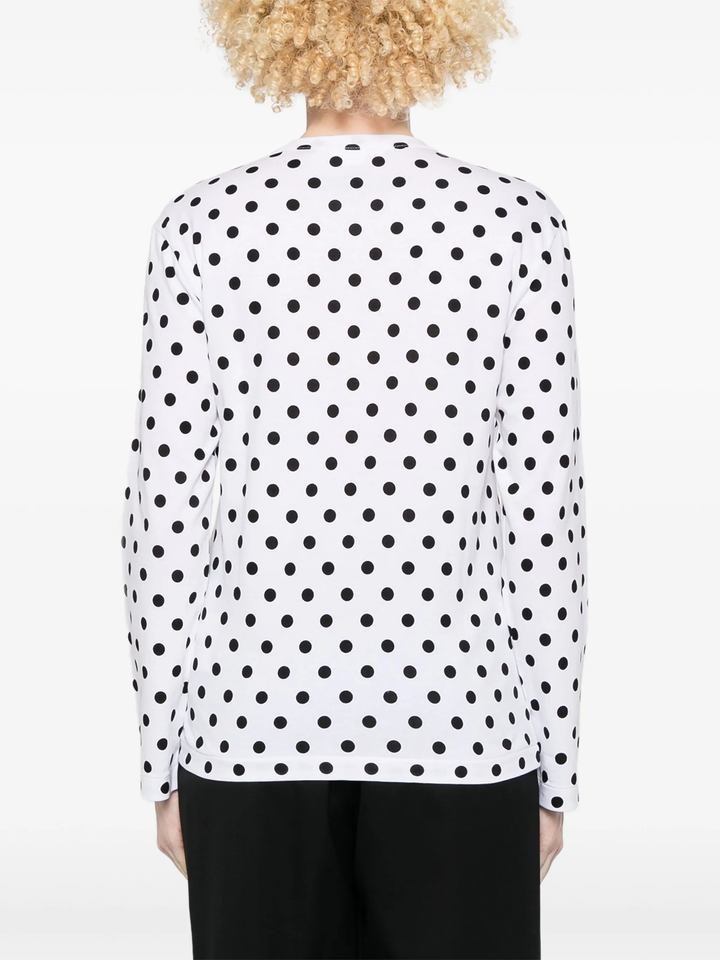 Jersey Print Polka Dots Pattern Tee