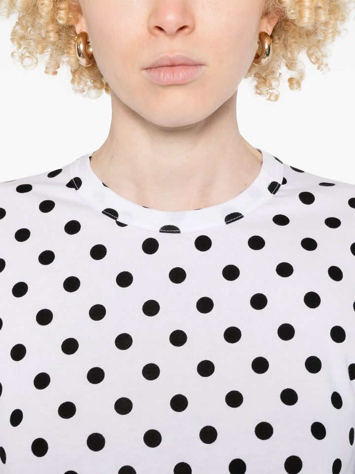 Jersey Print Polka Dots Pattern Tee