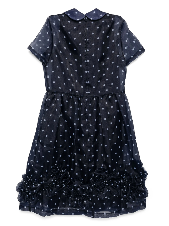 Polyester Organdy Polka Dots Dress