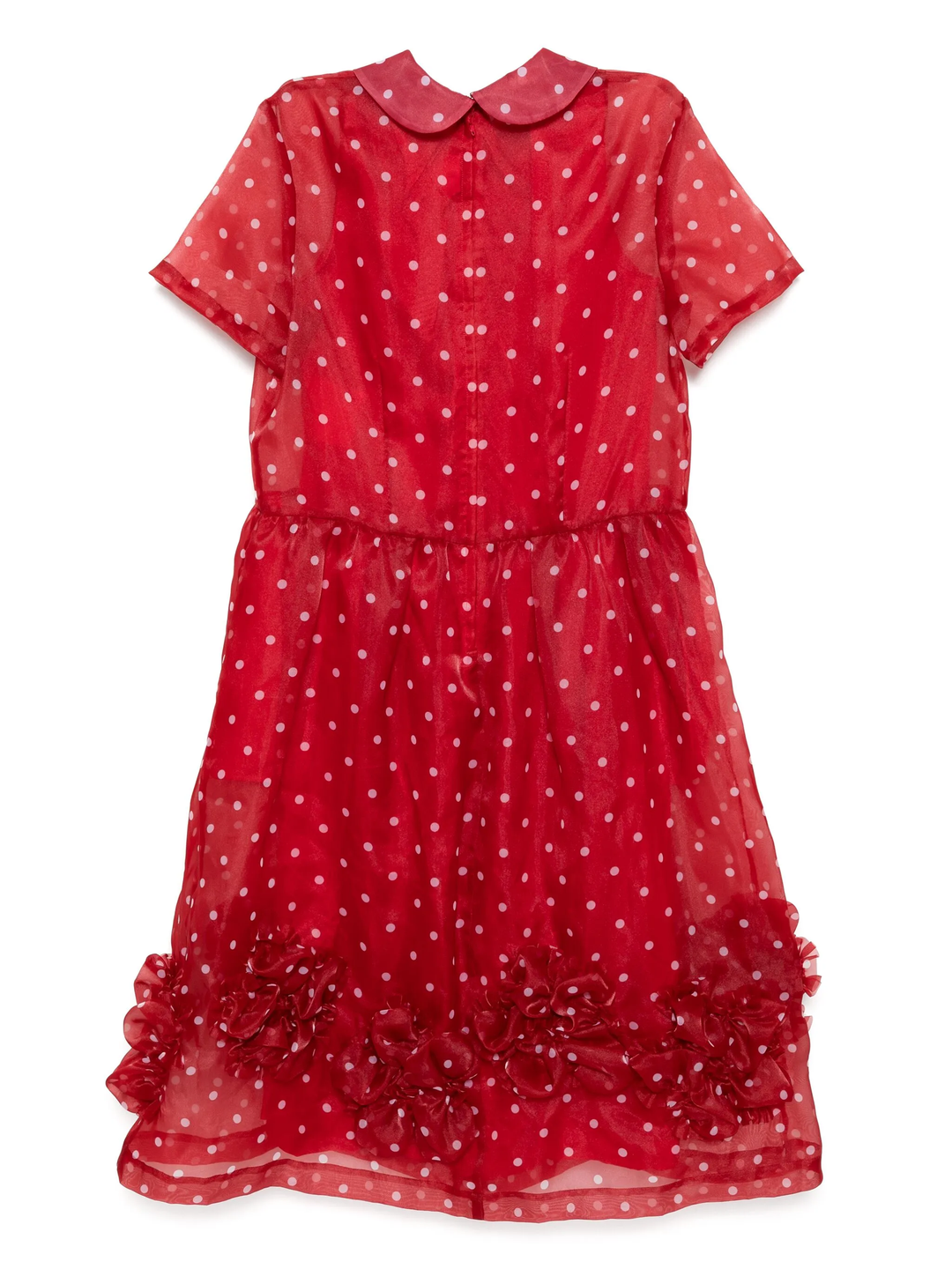 Polyester Organdy Polka Dots Dress