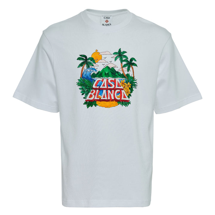 Casa Beach Wave Printed Oversized Shirt