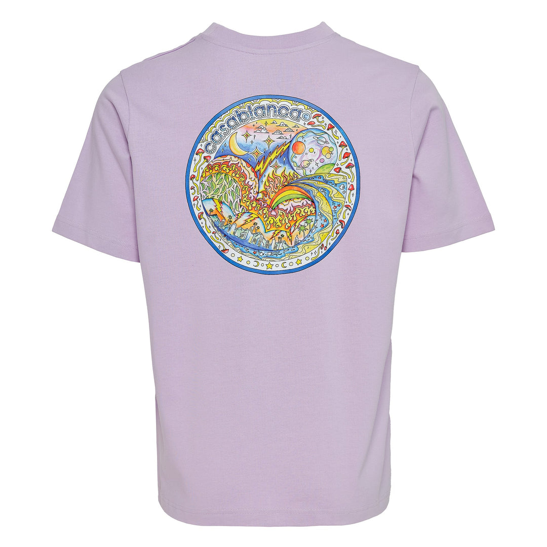 تي شيرت مطبوع بعناصر الأربعة