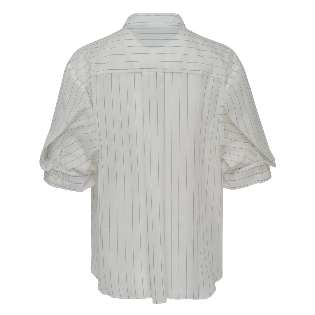 Spun Organza x Cotton Jersey Tee
